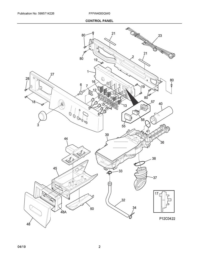 Frigidaire Washer Dispenser Drawer - 134370000