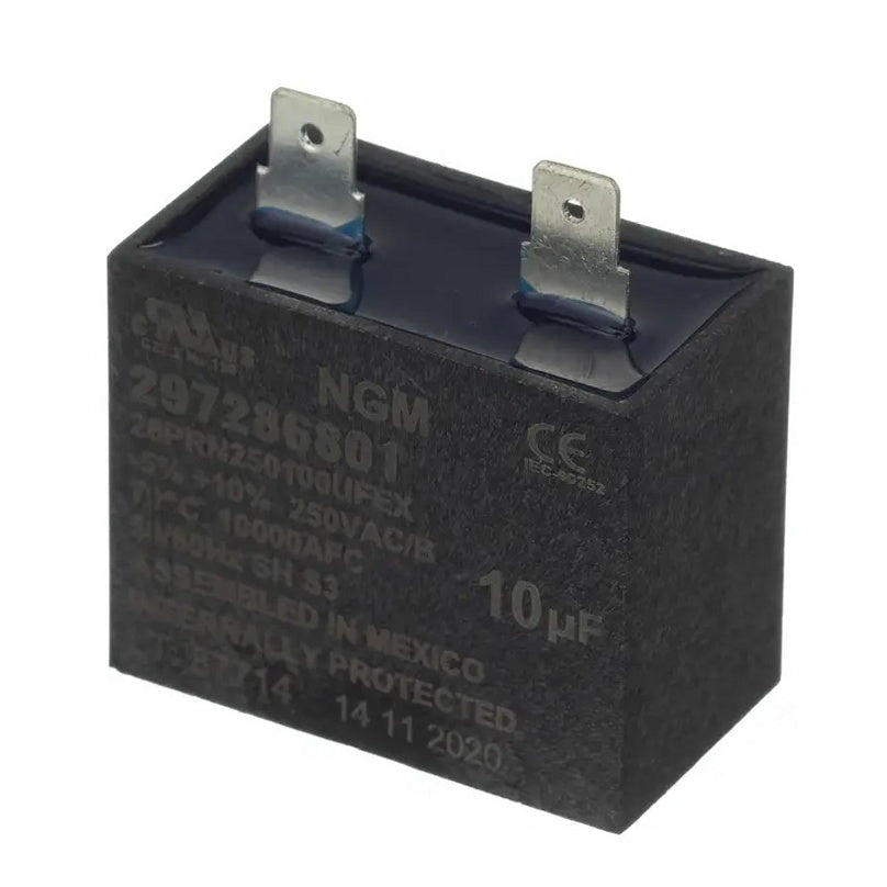 Frigidaire Refrigerator & Freezer Run Capacitor - 297286801, Replaces: 216696700