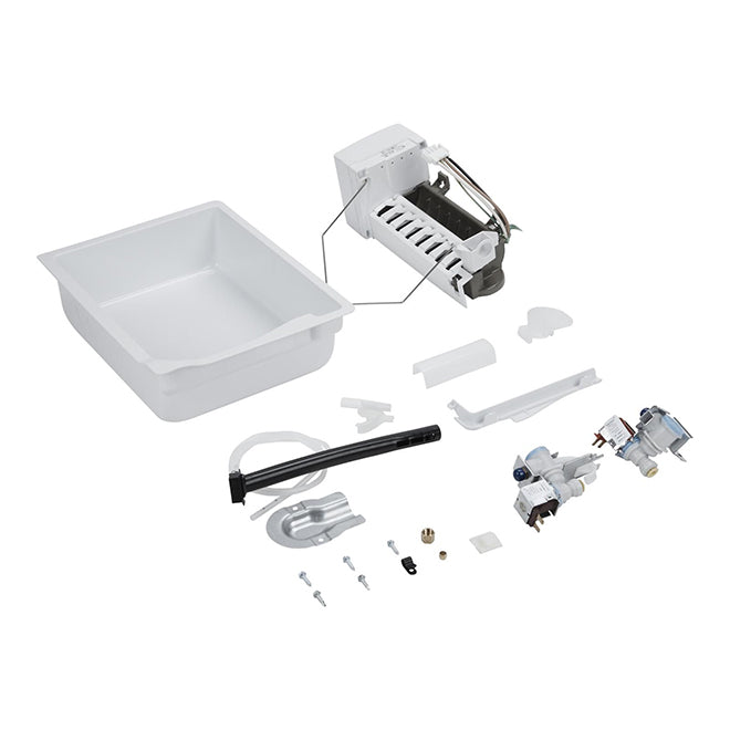 Whirlpool Refrigerator Icemaker Assembly - W11459724, Replaces: W10261234 WPW10261234 4962706 AP7034651 PS16619978 EAP16619978 PD00076805 OEM PARTS WORLD