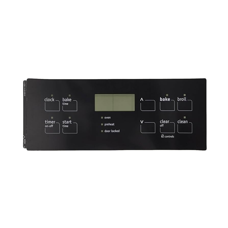 Frigidaire Range Oven Membrane Switch - 316419141