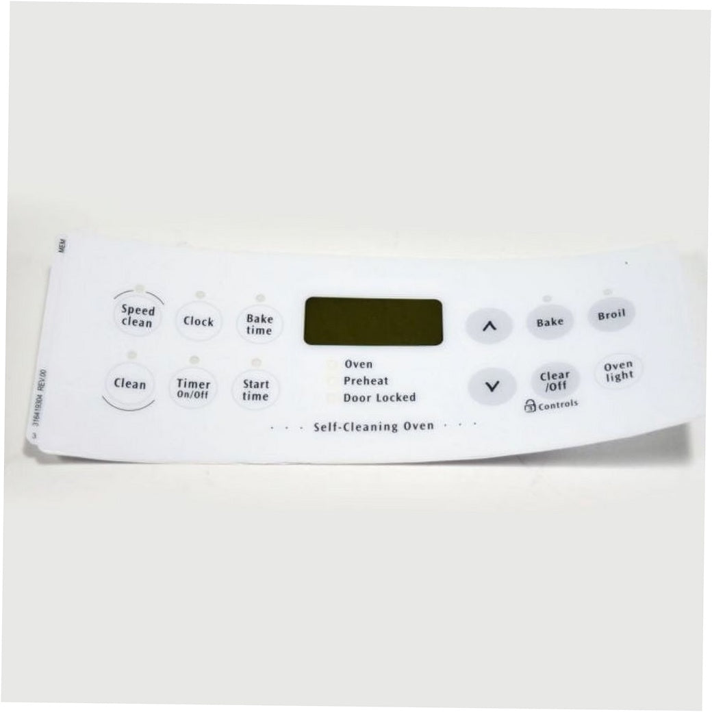 Frigidaire Range, Oven & Cooktop Clock Overlay (White) - 316419304, Replaces: 316419305
