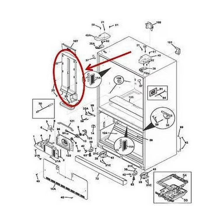 Frigidaire Refrigerator & Freezer Air Tower - 5304508009
