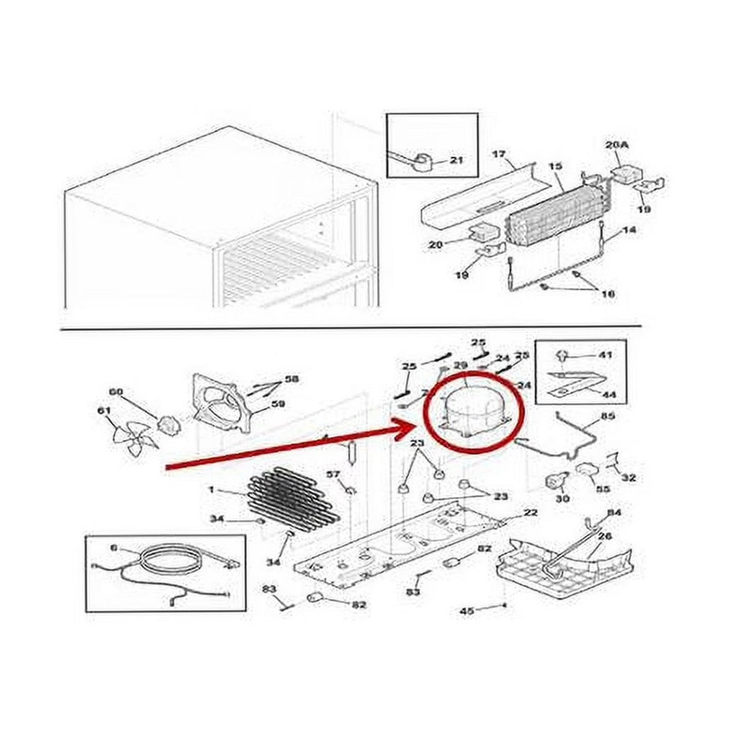 Frigidaire Refrigerator & Freezer Compressor - 5304518793