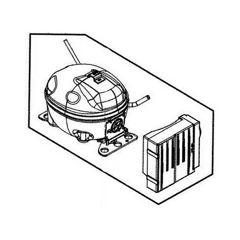 Frigidaire Refrigerator & Freezer Compressor with Inverter - 5304520946, Replaces: 5304519153