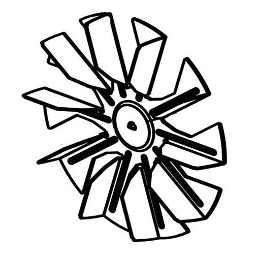 LG Range, Oven & Cooktop Convection Fan Blade - 5900W1N004B, Replaces: 5900W1N004A