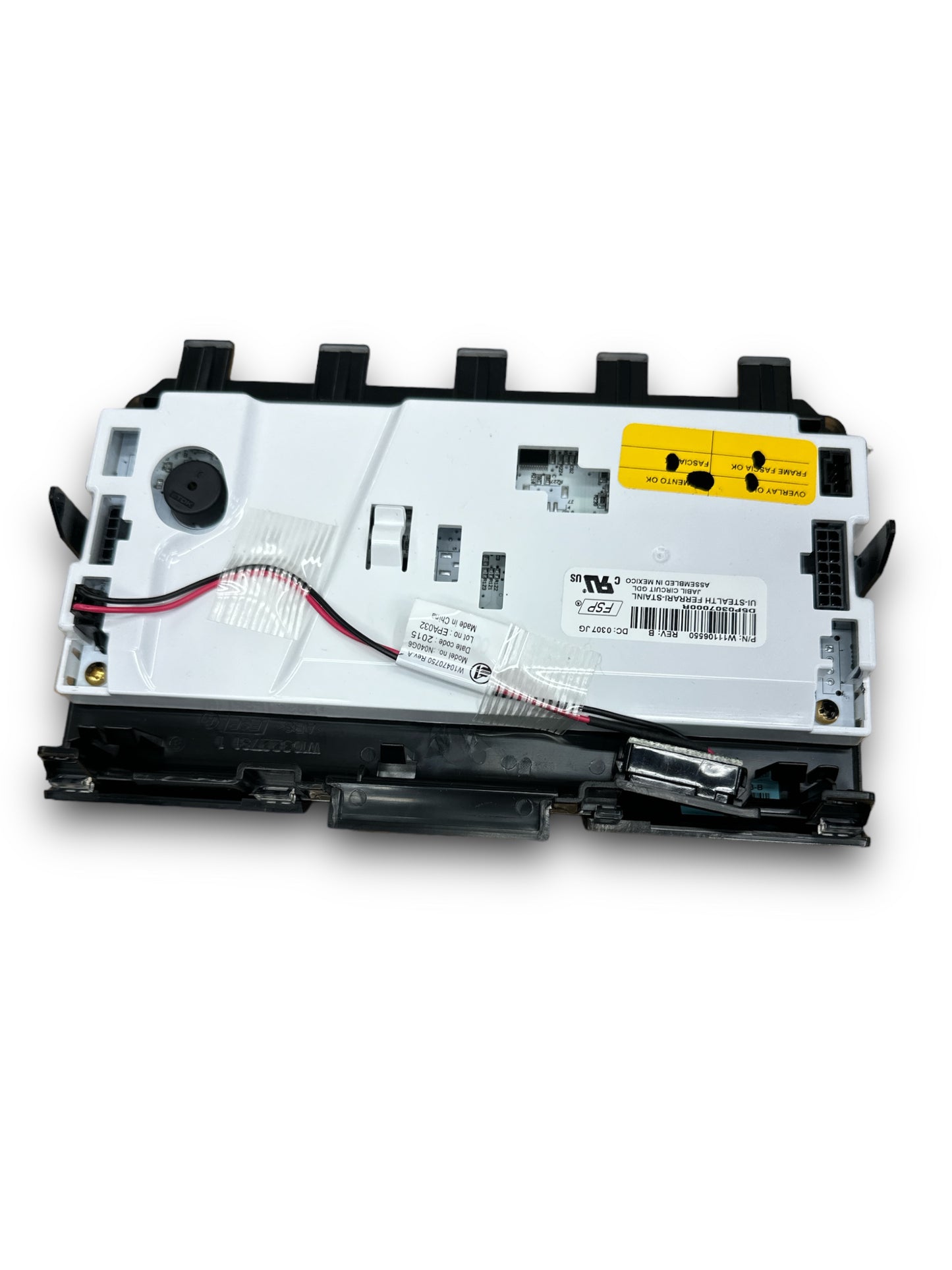 Whirlpool Refrigerator User Control and Display Panel OEM - W11106550, Replaces: W10845536 W10879702 W11106550 PD00064286 PARTS OF CANADA