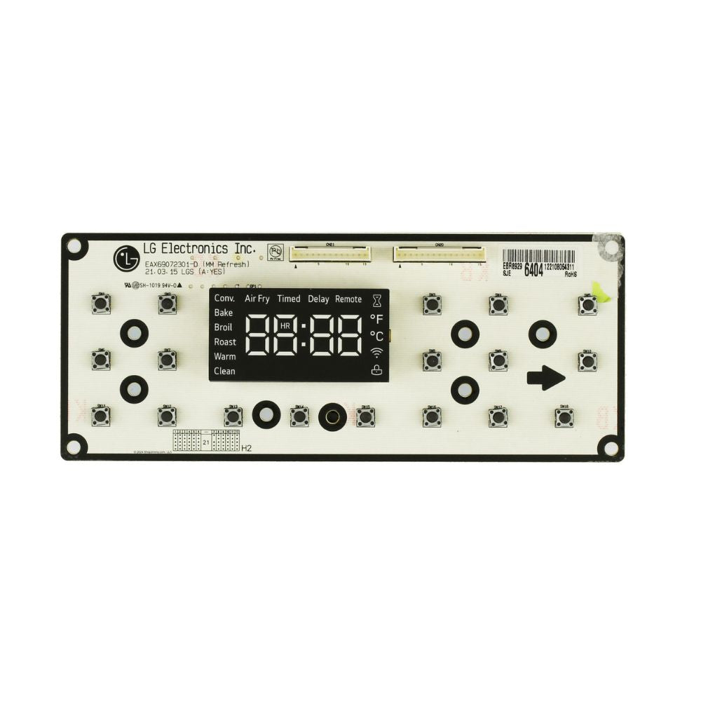 LG Range Display Control Board - EBR89296404