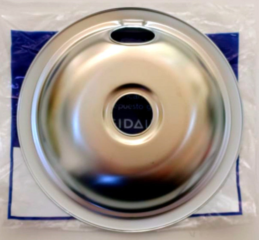 Frigidaire Range Drip Bowl, Chrome, 8" OEM - 316048413, Replaces: 5303013588 5301317238 5303205286 5303210561 5303285960 5303325328 5304432495 5308004682 5308011441