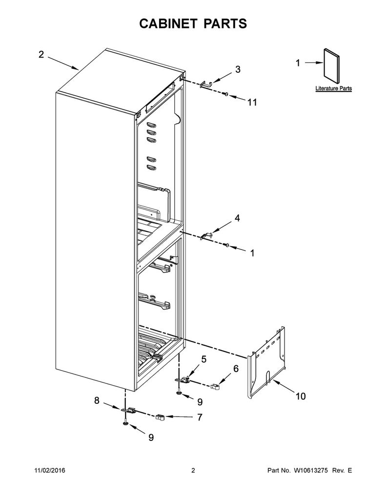 Whirlpool Refrigerator & Freezer Refrigerator Levelling Leg - W10451034