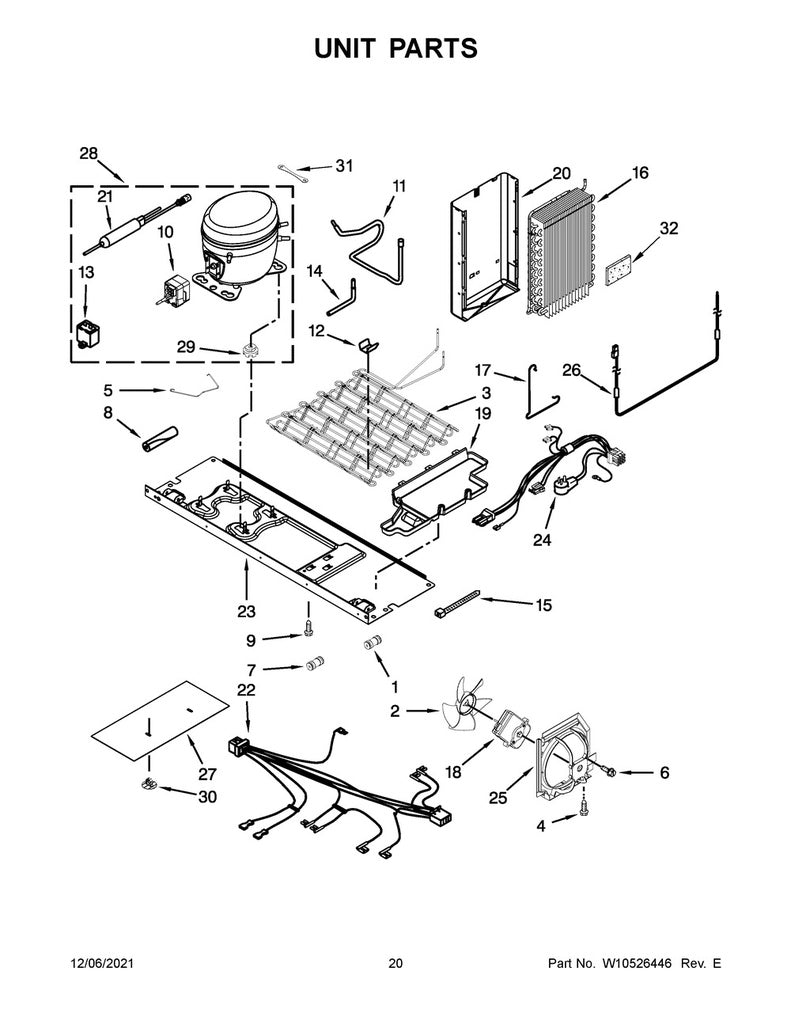 Whirlpool Refrigerator & Freezer Evaporator Drip Tray - W10703218, Replaces: W10238584