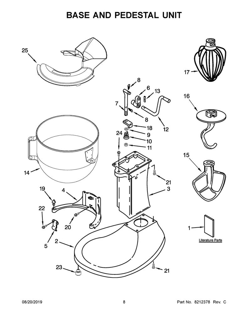Whirlpool Small Appliance Kitchenaid Stand Mixer Beater - W10807813
