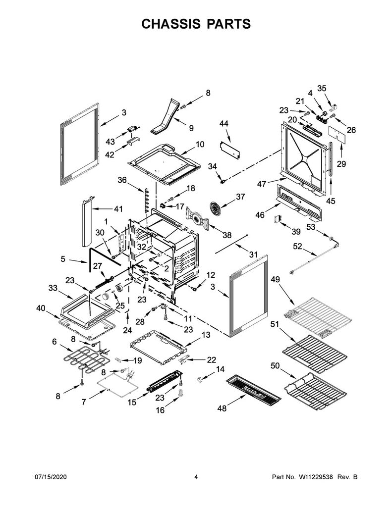 Whirlpool Range, Oven & Cooktop Oven Rack - W11225131, Replaces: W10554008