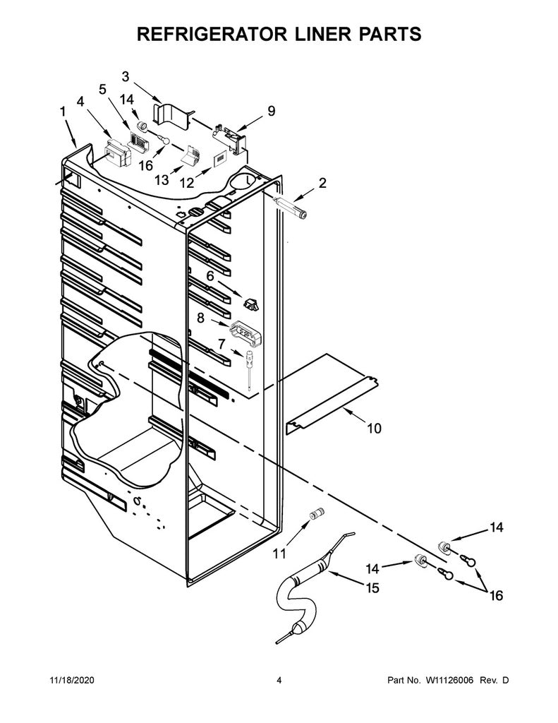 Whirlpool Refrigerator & Freezer Damper/Diffuser Assembly - W11236851, Replaces: W11175955