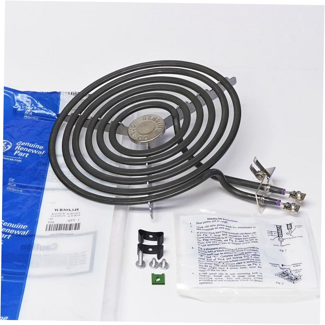 GE Range, Oven & Cooktop 8 Inch Surface Burner - WB30X348, Replaces: WB30X0214