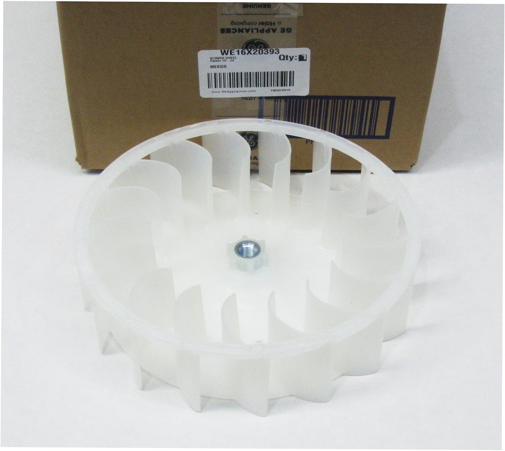 GE Dryer Blower Wheel - WE16X20393, Replaces: WE16M17