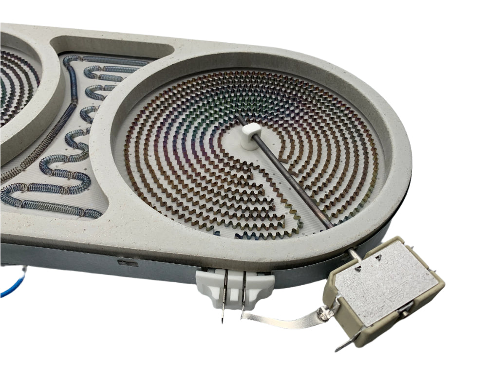 G.E Range Radiant Surface Bridge Burner - WG02F02918, Replaces: WB30T10036