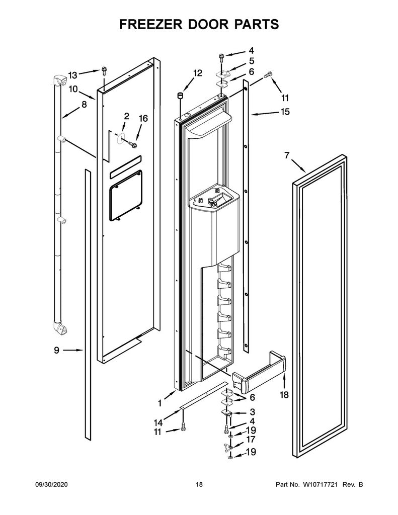 Whirlpool Refrigerator & Freezer Refrigerator Door Hinge Washer - WP2006346