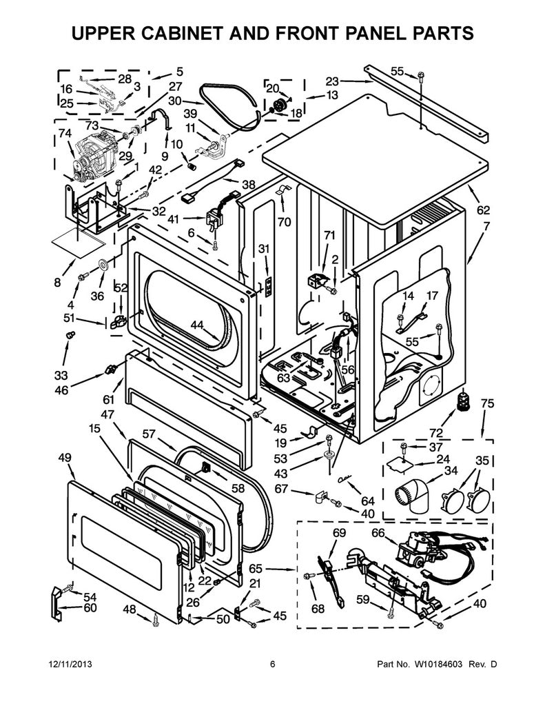 Whirlpool Dryer Spring Clip - WP297092, Replaces: 297092