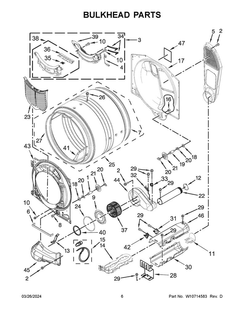 Whirlpool Microwave Screw - WP3387230, Replaces: 046374-14