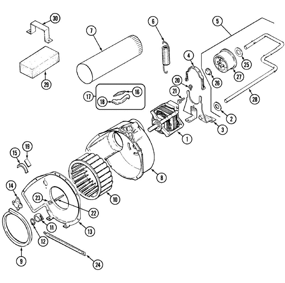 Whirlpool Dryer Idler Pulley Assembly - WP53-2287, Replaces: 53-2250