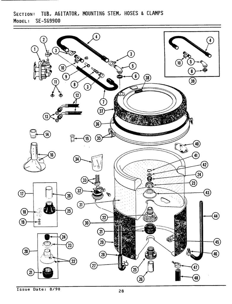 Whirlpool Washer Agitator Drive Shaft Seal - WP6-0A57420, Replaces: 6-0A57420