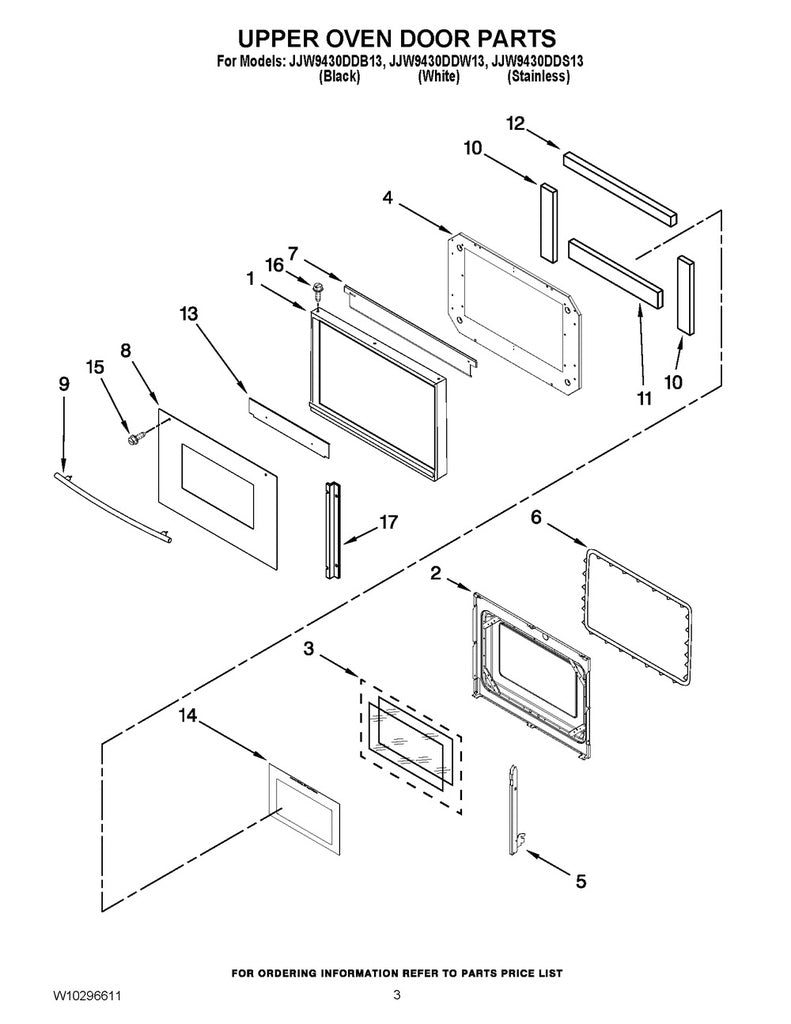 Whirlpool Range, Oven & Cooktop Door Seal - WP71001841, Replaces: 71001841