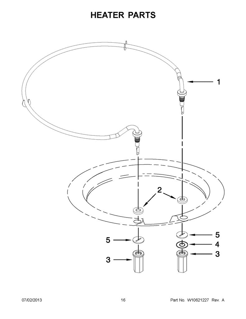 Whirlpool Dishwasher Rubber Washer - WP717273, Replaces: 680862