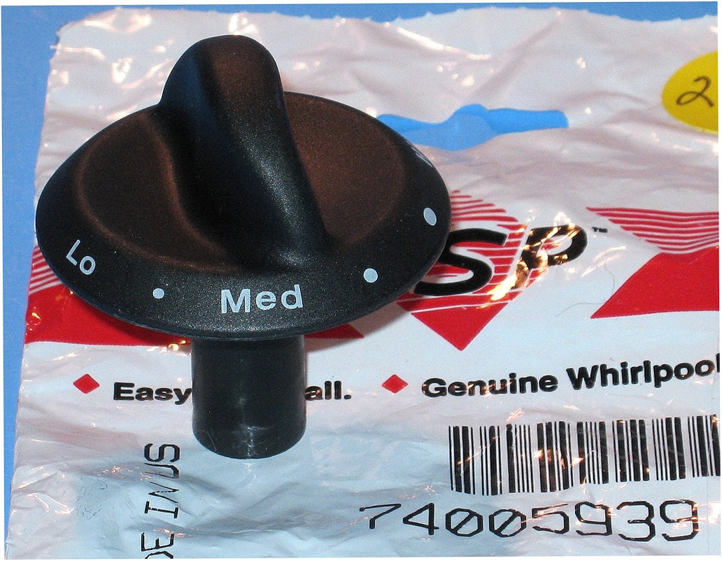 Whirlpool Range, Oven & Cooktop Burner Control Knob - WP74005939, Replaces: 74005939