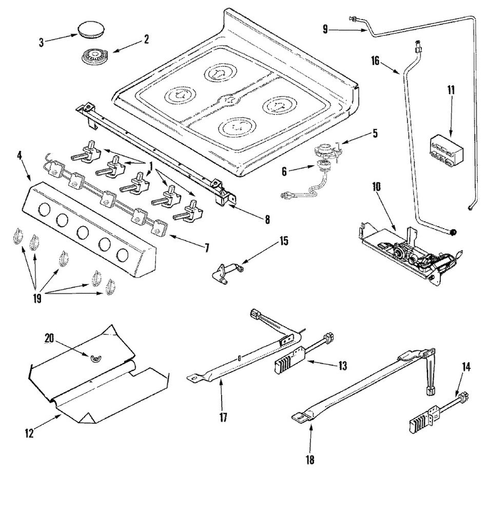 Whirlpool Range, Oven & Cooktop Valve Knob (Stainless) - WP74009148, Replaces: 74009148