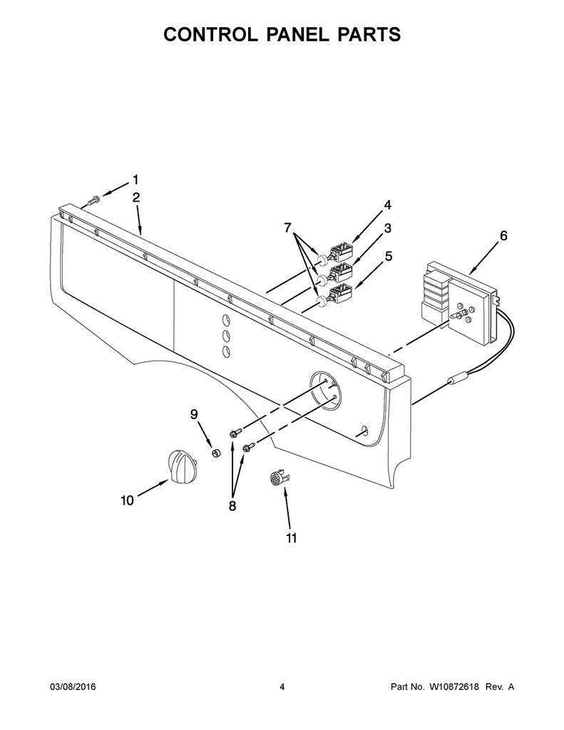 Whirlpool Washer & Dryer Knob Spring - WP8182361