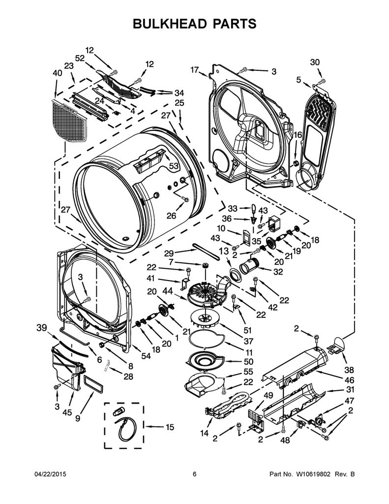 Whirlpool Dryer Blower Belt - WP8544742, Replaces: 8544742