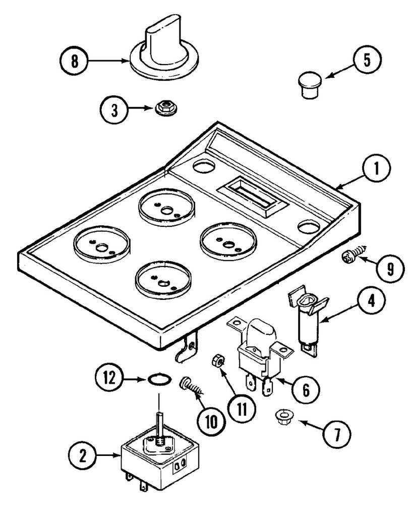 Whirlpool Range, Oven & Cooktop Control Knob - WPW10116766, Replaces: 703651