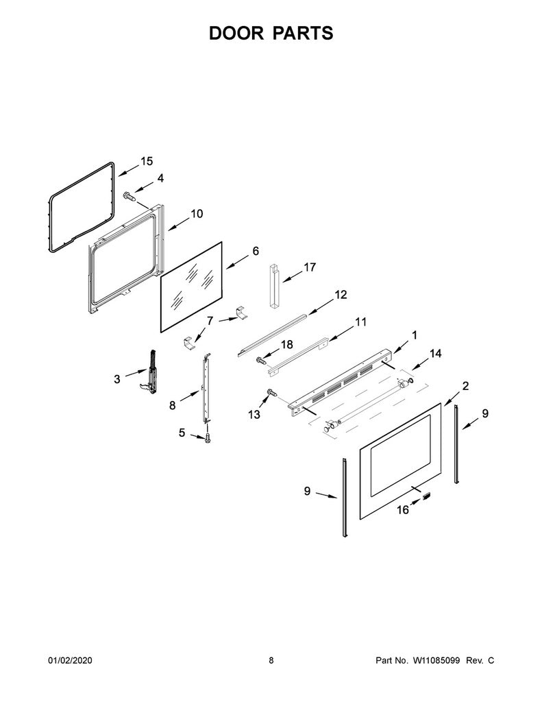 Whirlpool Range, Oven & Cooktop Vent Trim (White) - WPW10335331, Replaces: W10335331