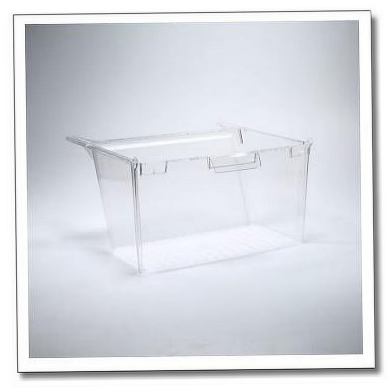 GE Refrigerator & Freezer Meat Pan (Clear) - WR32X10835, Replaces: WR01X11009