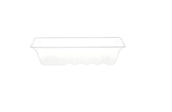 GE Refrigerator & Freezer Clear Convertible Drawer Bin - WR71X43865, Replaces: WR71X31821