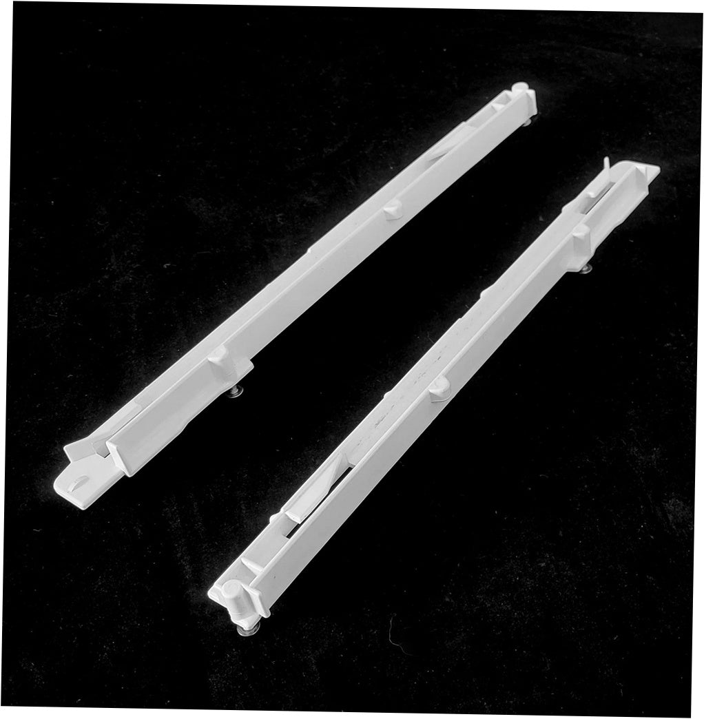 GE Refrigerator & Freezer Drawer Slide Rail (Right Side) - WR72X210, Replaces: WR72X0163