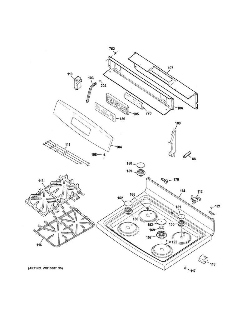 GE Range, Oven & Cooktop Range Pin Locator - WS01A00635