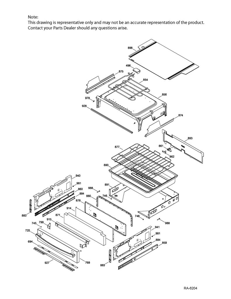 GE Range, Oven & Cooktop Range Bumper - WS01L16281