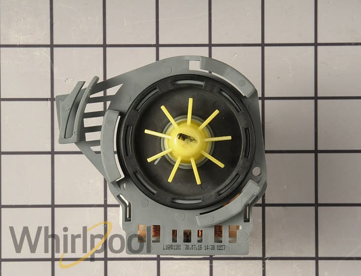 Whirlpool Dishwasher Drain Pump & Motor Assembly - W10914557 , Replaces: W10724438 W10758882 4455101 AP6034532 PS11769898 EAP11769898 OEM PARTS WORLD