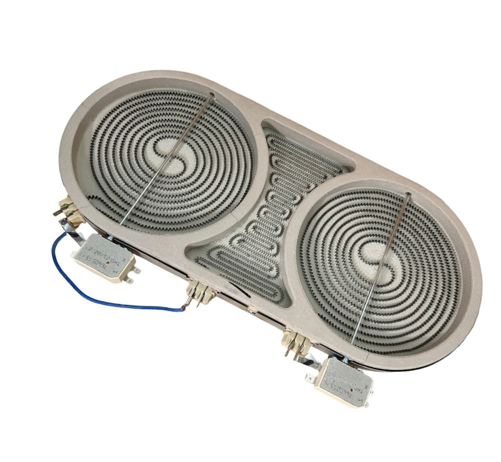 Whirlpool Range Radiant Surface Bridge Element/Burner - W10823695, REPLACES: 8285848 WP8285848 4458716 AP6030925 PS11764905 EAP11764905 PD00043775 INVERTEC