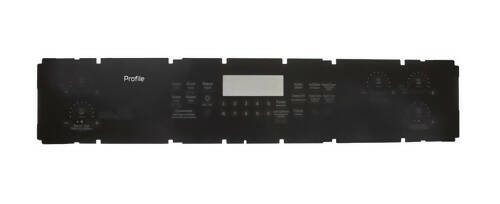 G.E. Range Control Panel Overlay, Black - WS01F07872 OEM PARTS WORLD