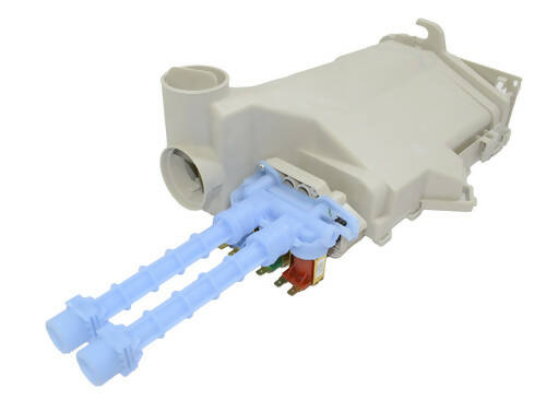 Frigidaire Washer Detergent Dispenser Housing & Water Valve - 134409320, Replaces: 134409310 134446110 134446120 1557877 AH2378371 AP4507971 OEM PARTS WORLD