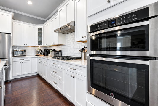 A GE kitchen oven that needs a replacement bake element, sourced from discontinued appliance parts in Canada