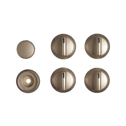 Bosch Range, Oven & Cooktop Knob Set (Stainless) - 00754387, Replaces: 00656871