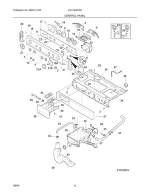 Bouton de minuterie pour lave-linge Frigidaire (blanc) - 131167601, remplace : 131167602