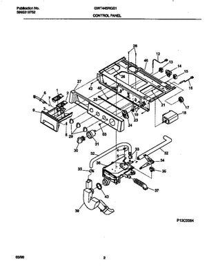 Bouton de minuterie pour lave-linge Frigidaire, blanc - 131446200