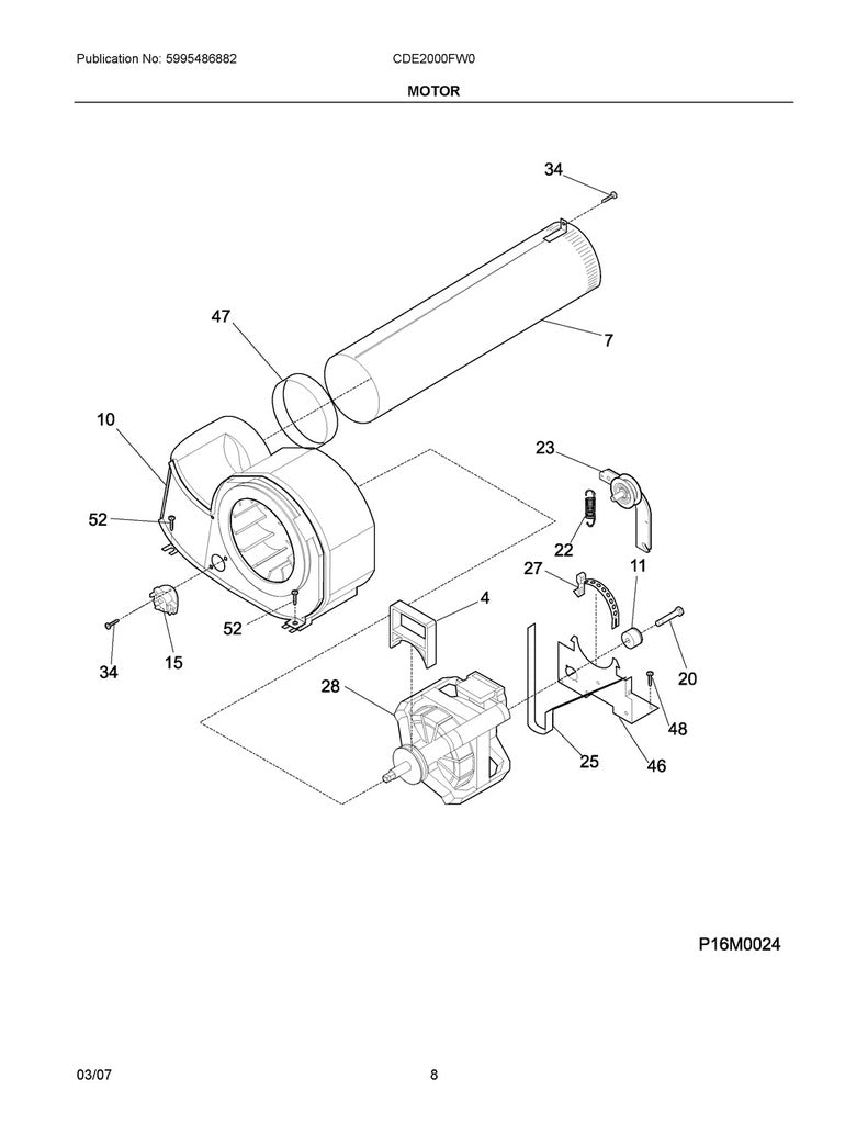 Frigidaire Dryer Idler Pulley Assembly - 131863007, Replaces: 131434600
