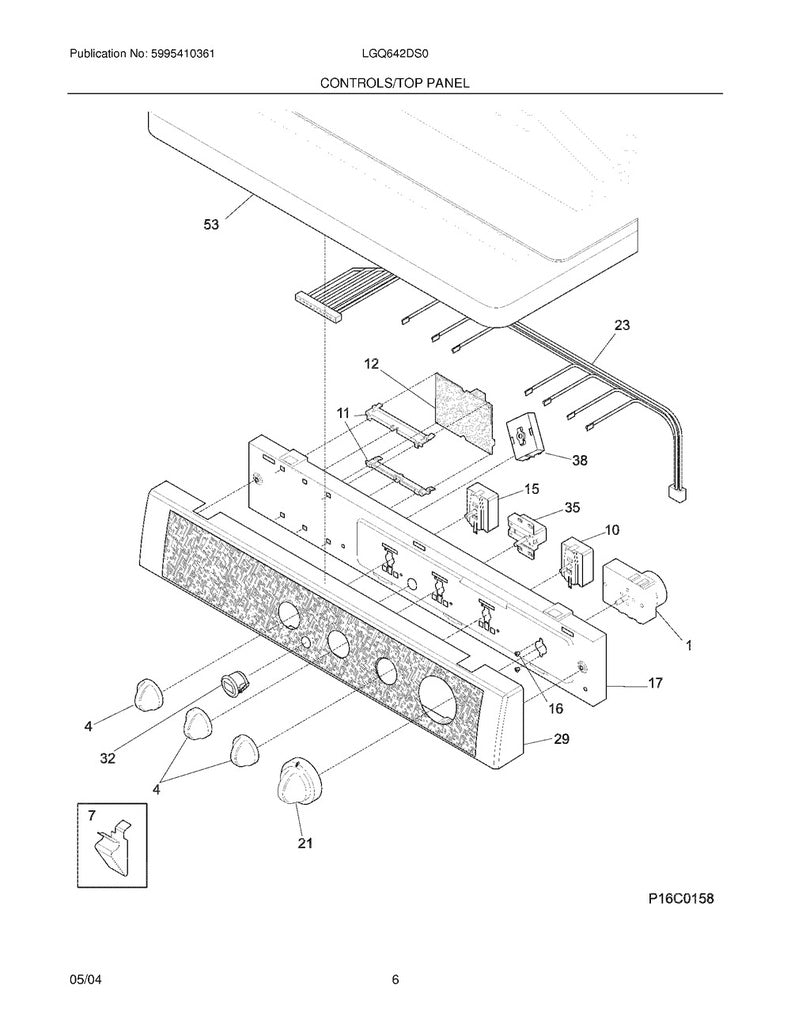 Frigidaire Dryer Selector Knob (White) - 134042800