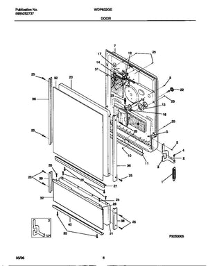 Ressort de porte pour lave-vaisselle Frigidaire - 154111501