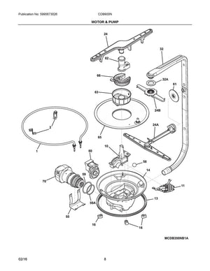 Siphon de lave-vaisselle Frigidaire - 154252701